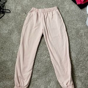 Bubble gum pink brandy Melville sweatpants